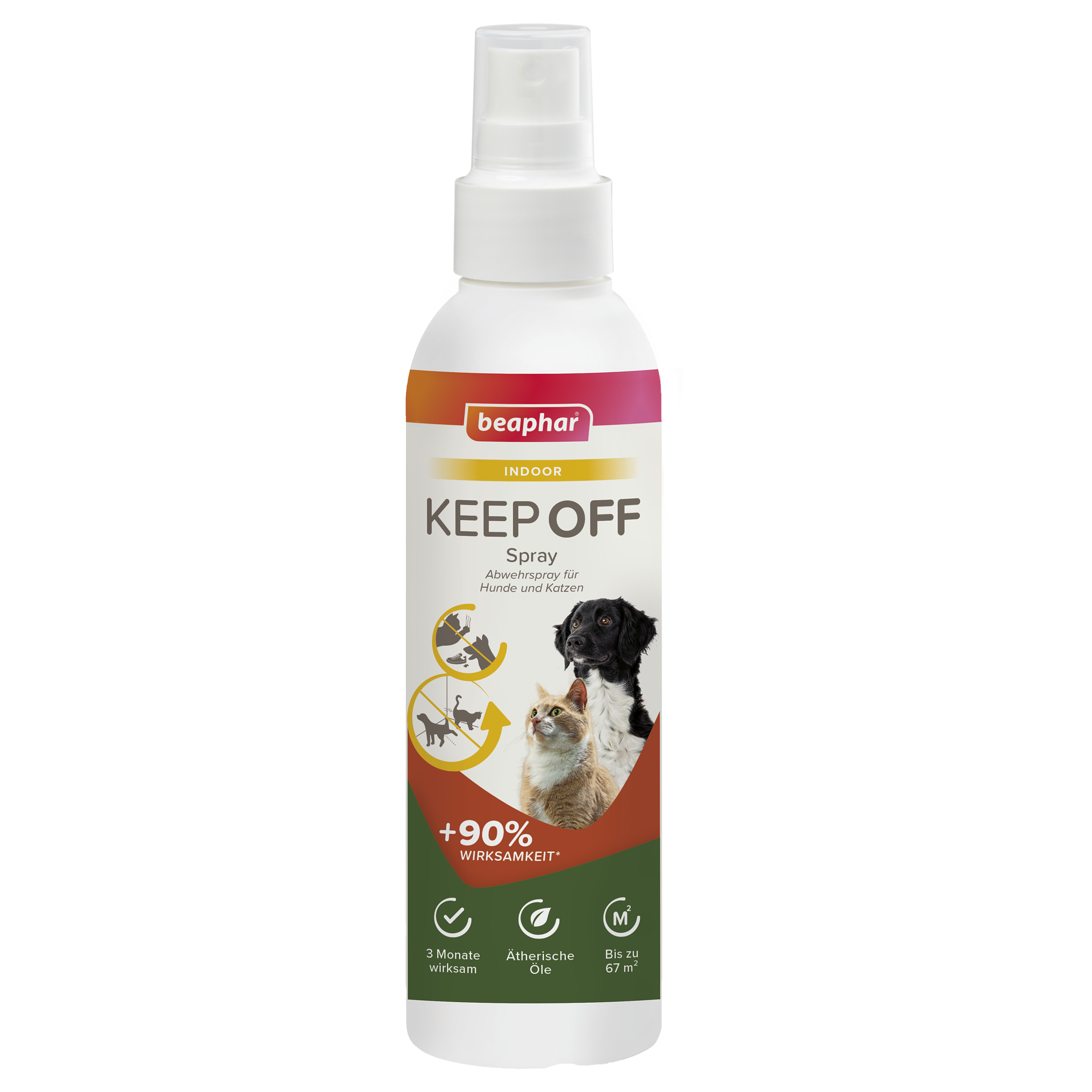 Beaphar Abwehrspray KEEP OFF für Hunde und Katzen | Schutzspray vor Markierungen | Indoor Pumpspray 200ml
