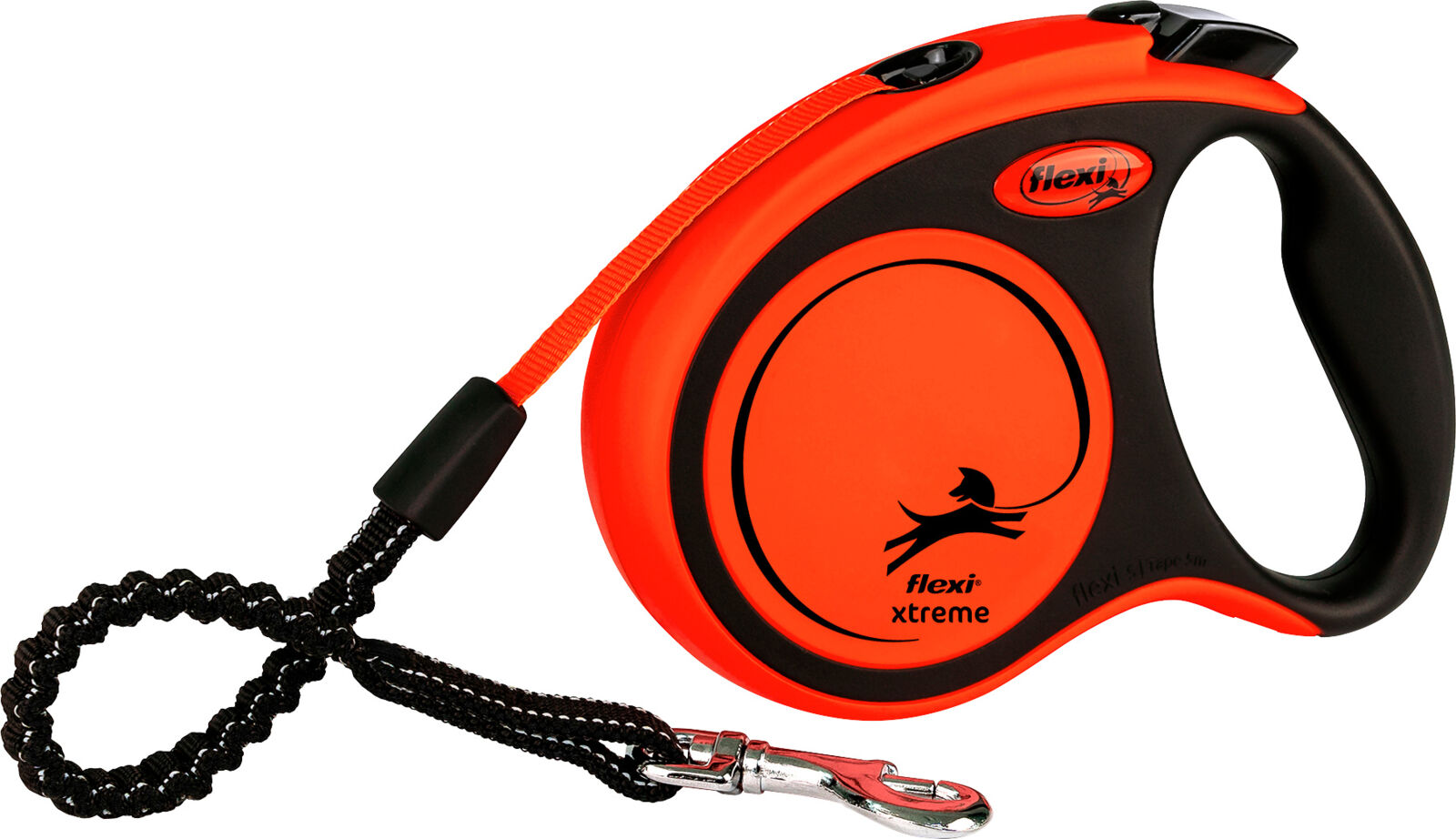 Flexi® XTREME Gurt | Robuste Hundeleine mit Ruckdämpfer, Softgriff & Zubehör-Option | Größe S - Länge 5 m | für Hunde bis 20 kg