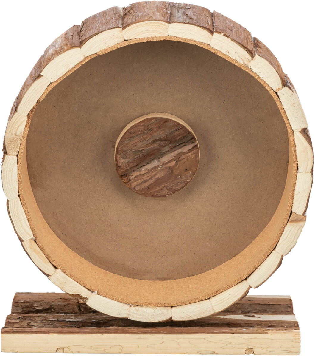 Trixie Laufrad aus Rindenholz Ø 23 cm – Leise, leichtgängig & sicher für Zwerghamster und Mäuse