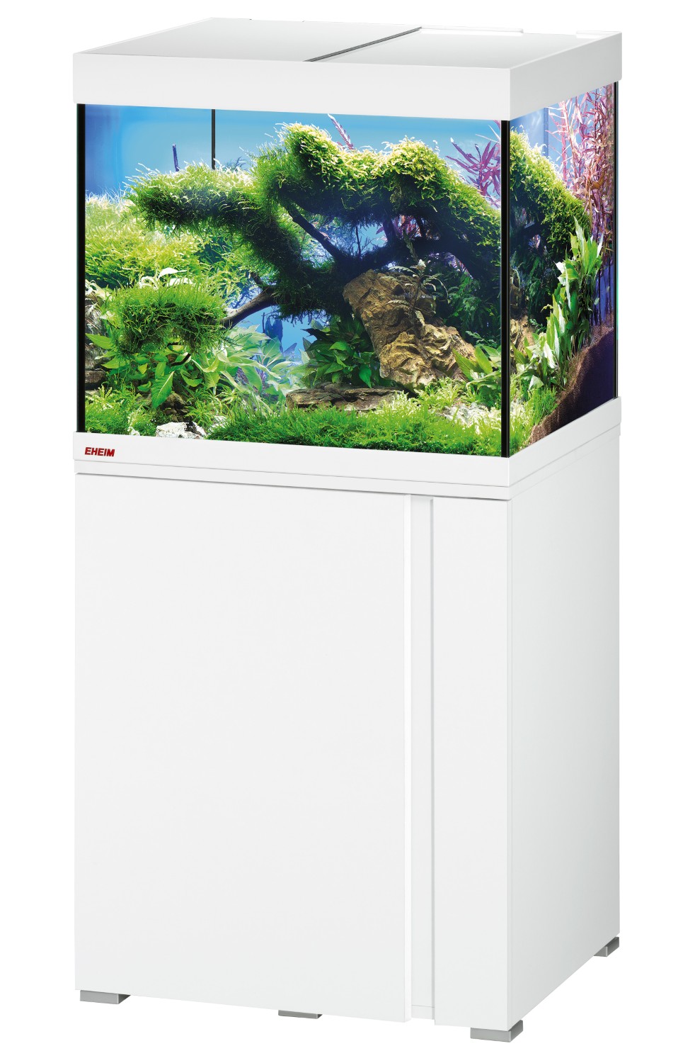 EHEIM vivalineLED 150 | Aquarium-Komplettset – All-Inclusive für Ihre Unterwasserwelt | Dekor Weiß