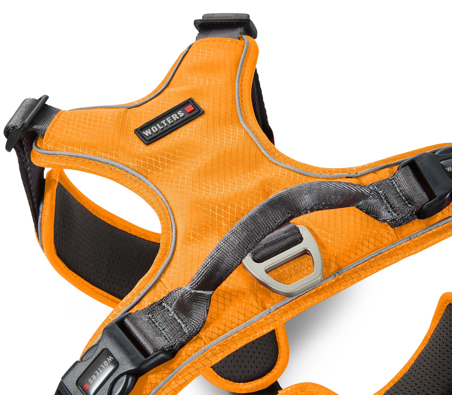 Wolters Active Pro Comfort Hundegeschirr | Brustgeschirr Orange-Anthrazit | Gr. 1 (Brustumfang 40 - 47 cm)