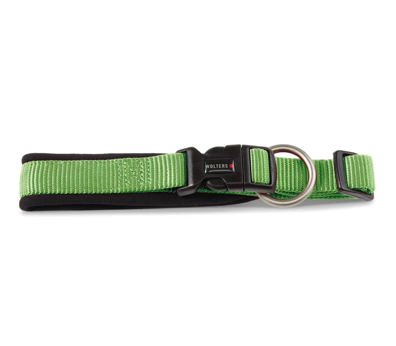 WOLTERS Professional Comfort Hundehalsband Kiwi-Schwarz | Neopren-Polsterung & Schnellverschluss | Gr. -1 (20-24 cm x 15 mm)
