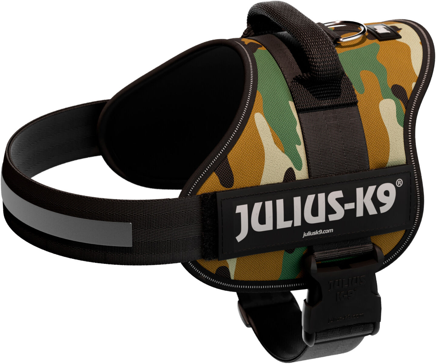 Julius-K9® Powergeschirr® | Hundegeschirr | Camouflage Gr. 1 / L (Brustumfang 66-85 cm)