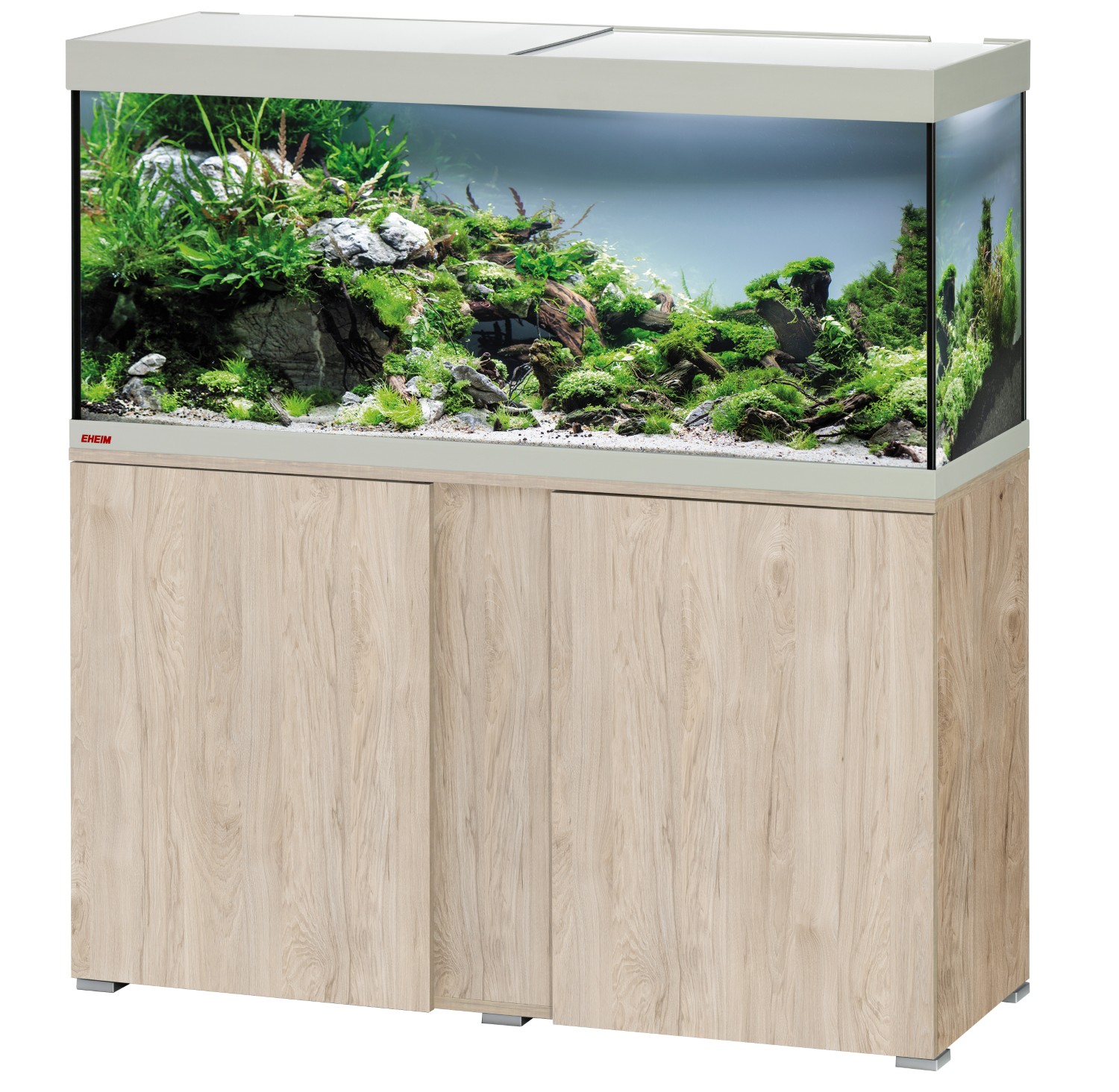 EHEIM vivalineLED 240 | Aquarium-Komplettset – All-Inclusive für Ihre Unterwasserwelt | Dekor Pinie