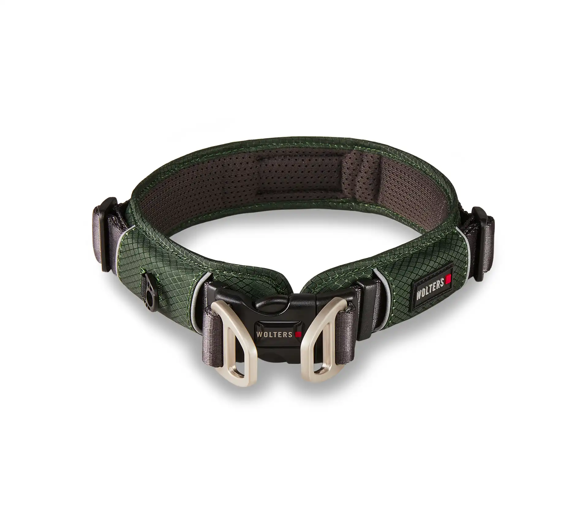 Wolters Active Pro Comfort Halsband | Grün-Anthrazit | Größe 35-40 cm x 30 mm