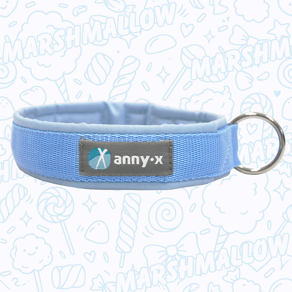 Anny·X Steckhalsband Fun Marshmallow | Gepolstertes Hundehalsband | Größe 2 (27-33 cm)