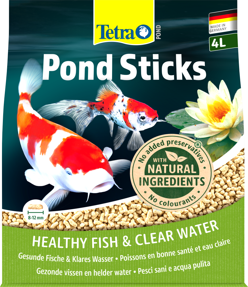 Tetra Pond Sticks | Alleinfuttermittel für Zierfische | Menge 4 l = 450 g