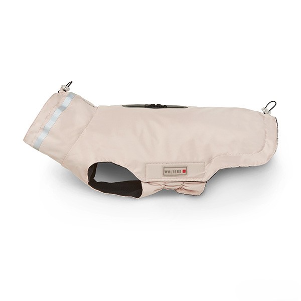 Wolters Outdoorjacke Modern Classic | Hundejacke die perfekt schützt bei Kälte und Nässe | Rosa - Gr. 28 (Rückenlänge 27 - 29 cm)