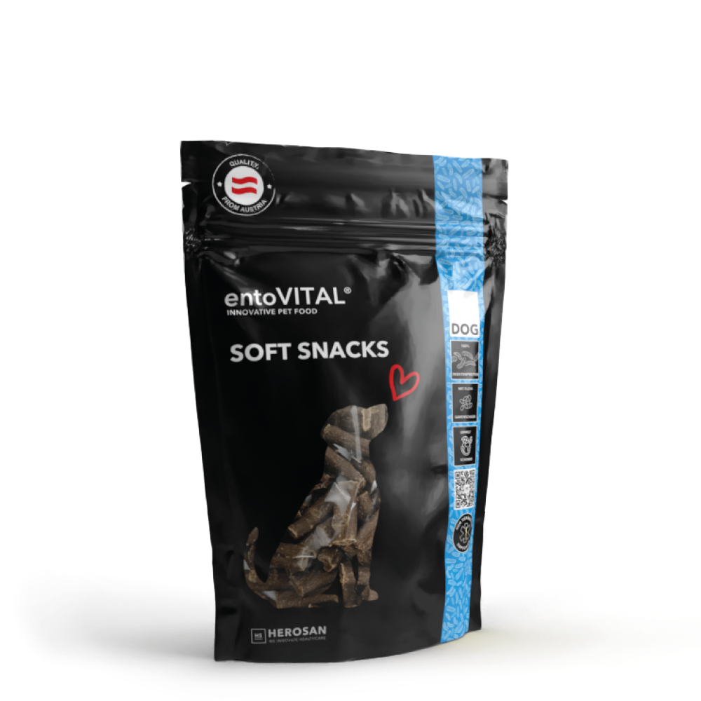 entoVITAL® DOG Soft Snack | hochwertige Snacks für Hunde aller Rassen und Größen | ideal für Unterwegs