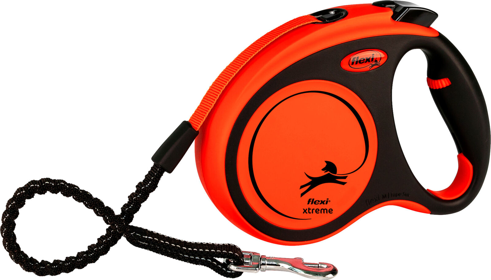Flexi® XTREME Gurt | Robuste Hundeleine mit Ruckdämpfer, Softgriff & Zubehör-Option | Größe M - Länge 5 m | für Hunde bis 35 kg