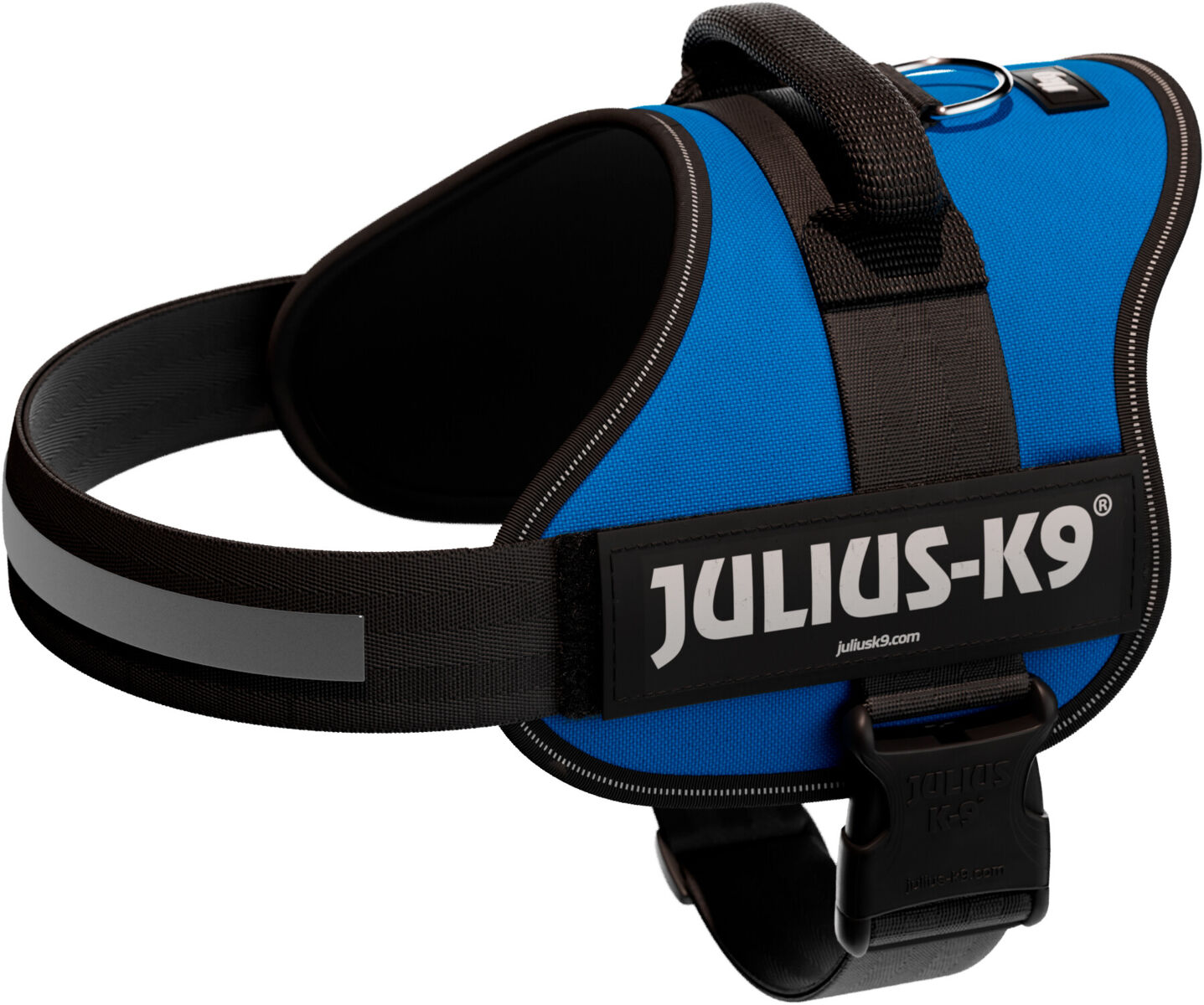 Julius-K9® Powergeschirr® | Hundegeschirr | Blau Gr. 1 / L (Brustumfang 66-85 cm)
