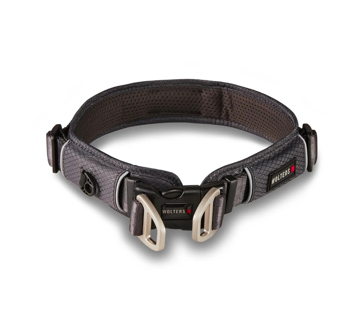 Wolters Active Pro Comfort Halsband | Anthrazit | Hundehalsband mit Zugbegrenzung | Gr. 1 (35-40 cm x 30 mm)