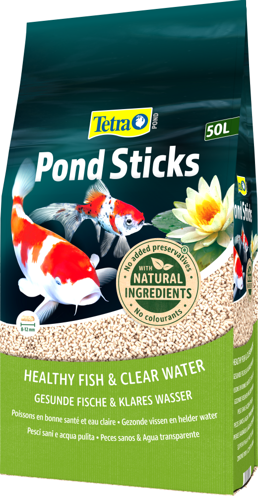 Tetra Pond Sticks | Alleinfuttermittel für Zierfische | Menge 50 l = 5,25 kg