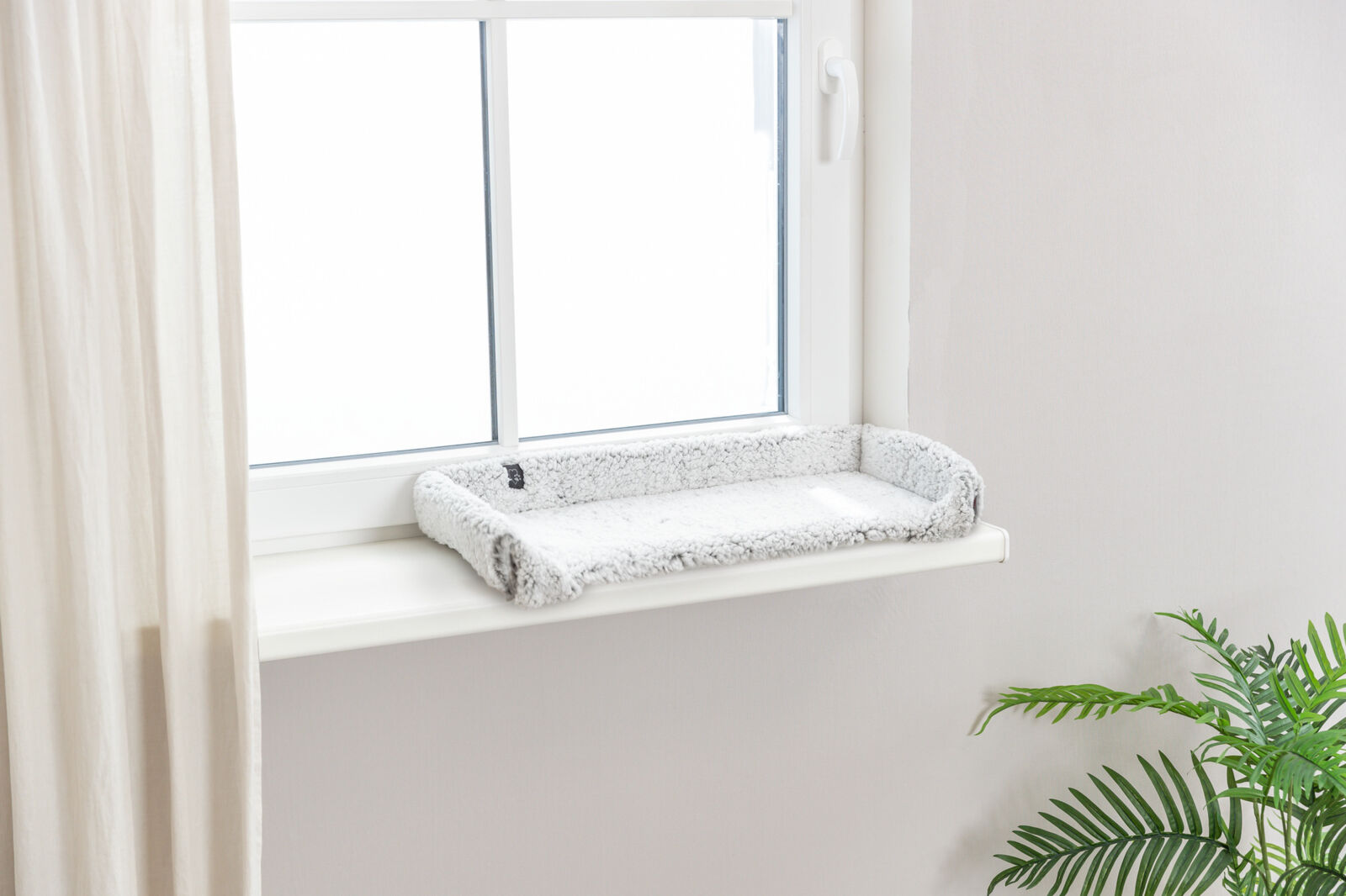 Trixie Liegematte Calida für Fensterbank | Lichtgrau | 60 x 25 cm