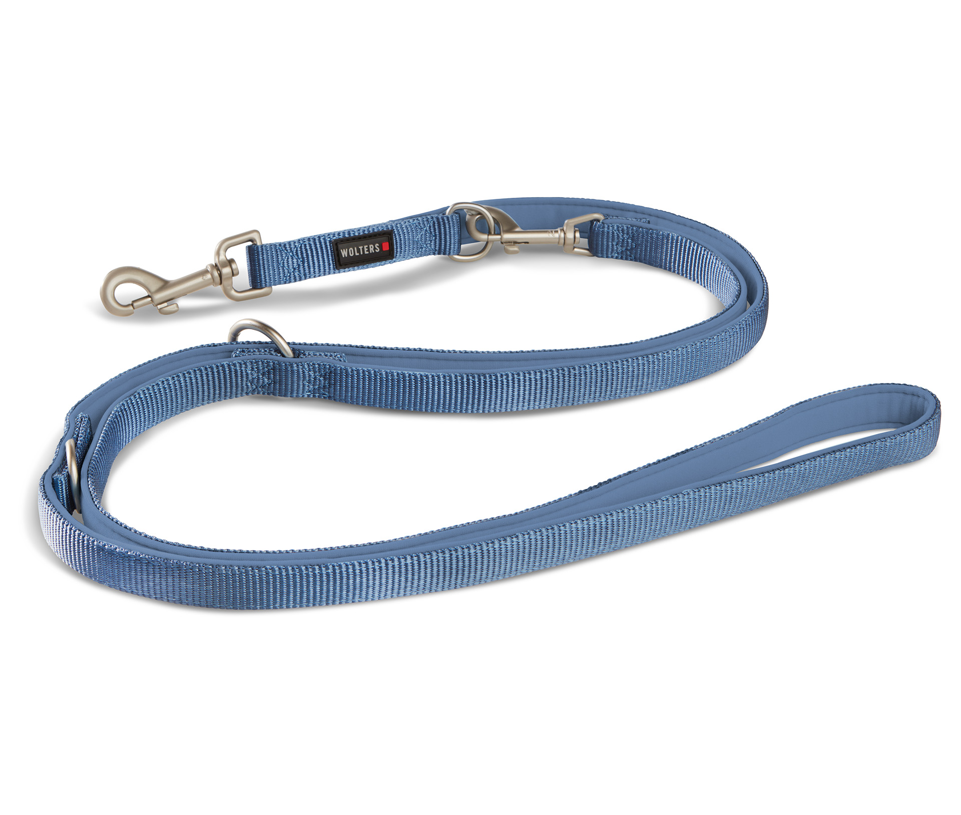 WOLTERS Professional Comfort Führleine Jeans | dreifach verstellbar, extra gepolstert | Größe S (200 cm x 1,0 cm)
