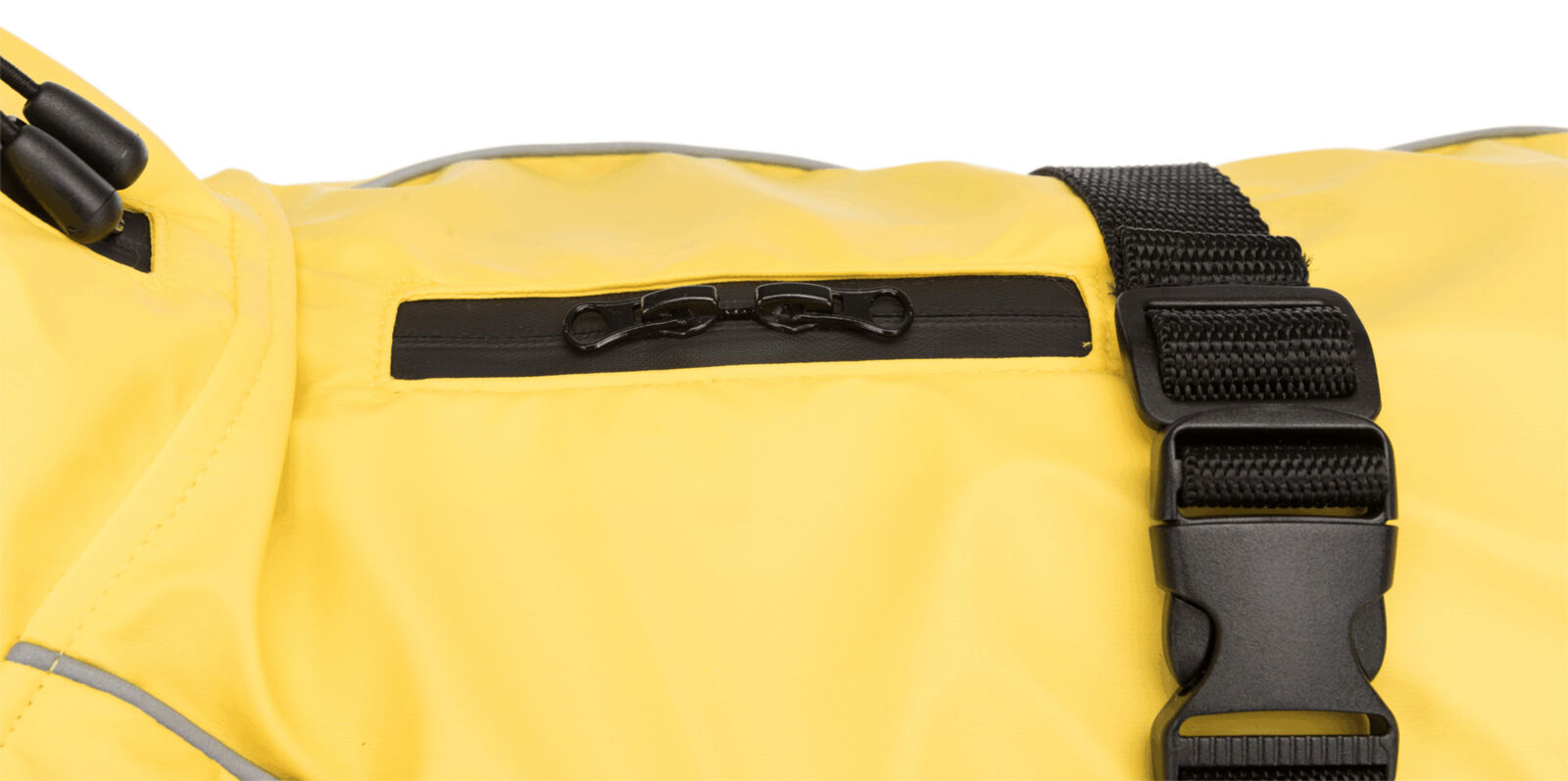 TRIXIE Regenmantel Vimy | Friesennerz für Hunde – Schutz vor Wind und Regen | Farbe Gelb S 40 cm Rückenlänge