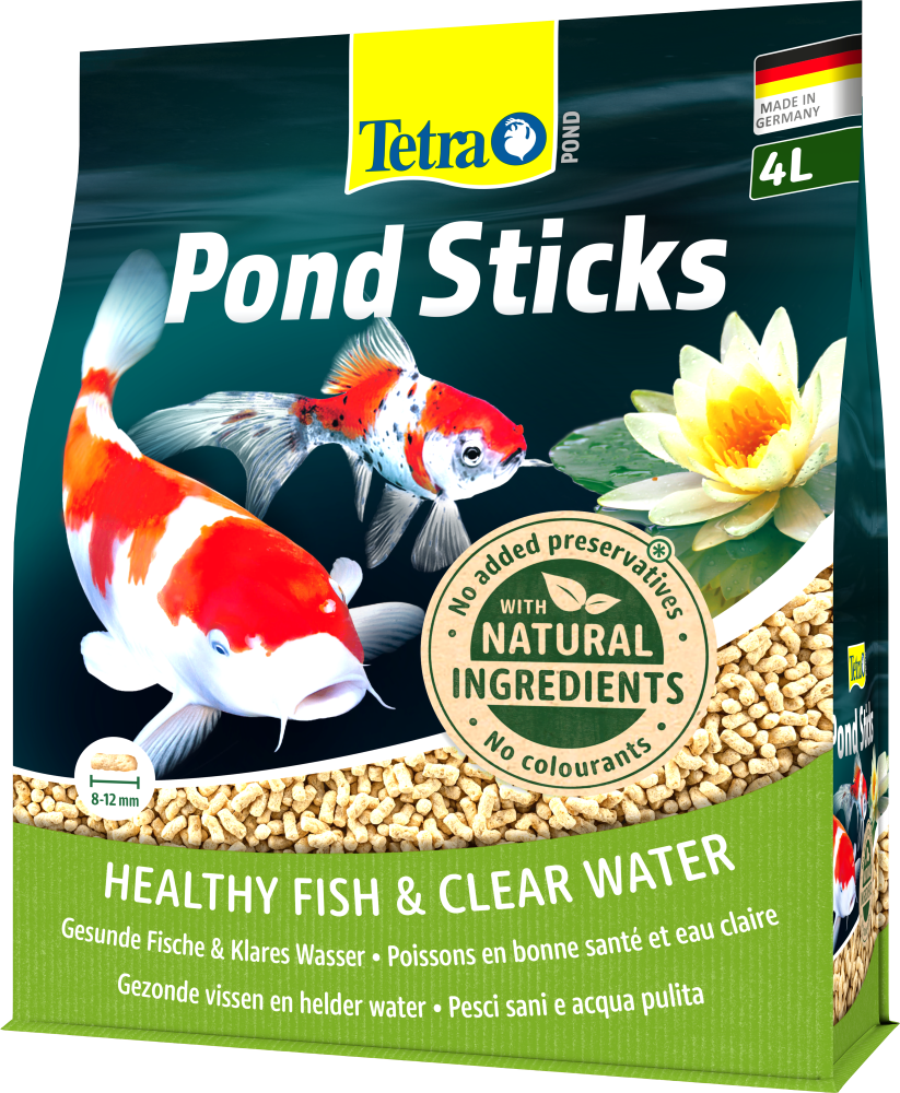 Tetra Pond Sticks | Alleinfuttermittel für Zierfische | Menge 7 l = 780 g