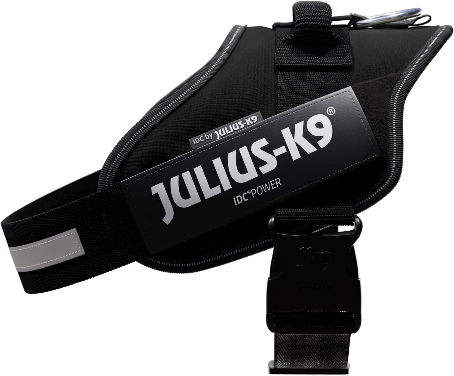 Julius-K9® IDC® Powergeschirr | Professionelles Hundegeschirr in Schwarz Gr. 1 / L (Brustumfang 66-85 cm)
