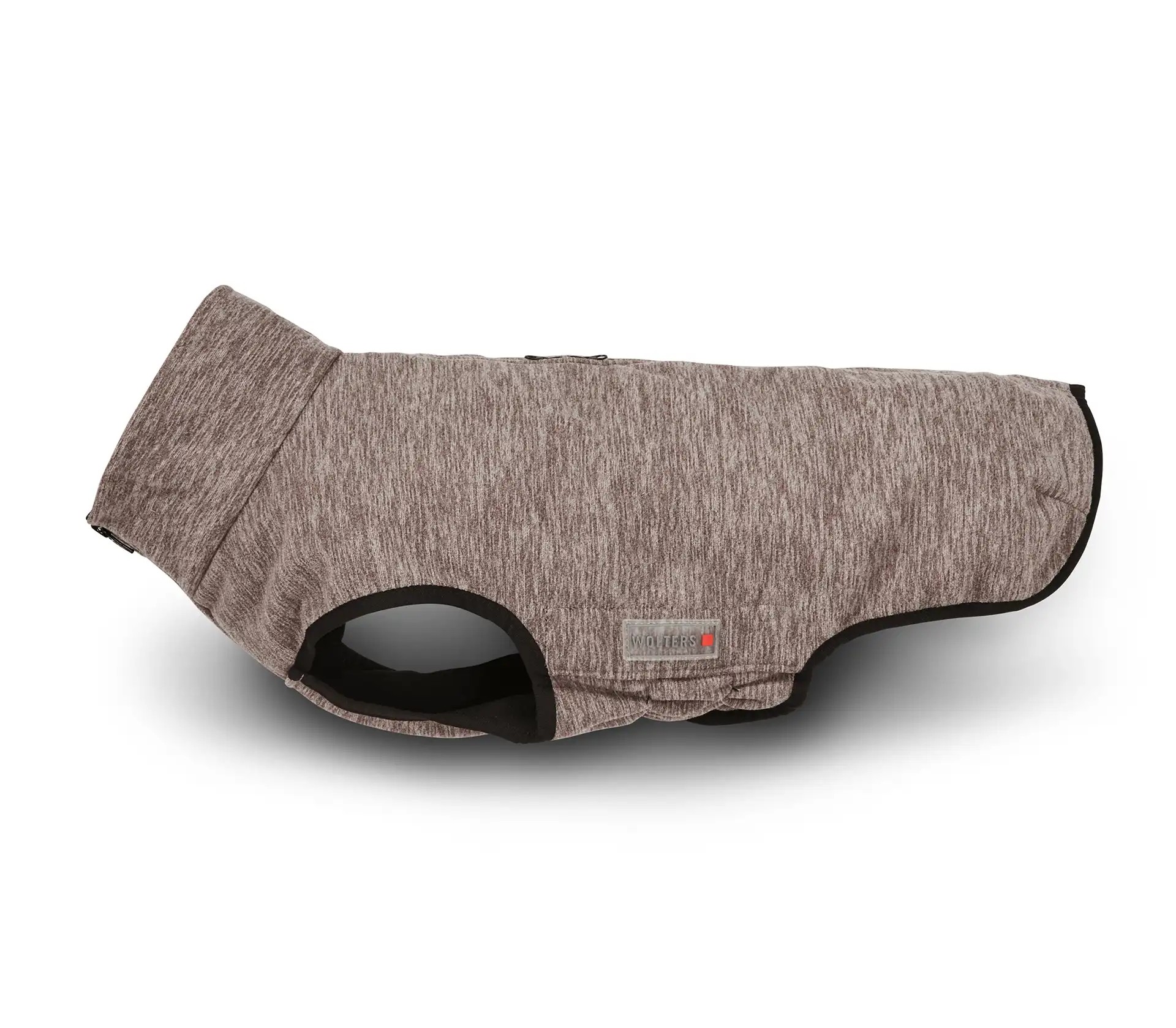 Wolters Fleecejacke Casual Taupe-Meliert | Hundebekleidung für jedes Wetter | Hundejacke Größe 22 (Rückenlänge 22 - 24 cm)