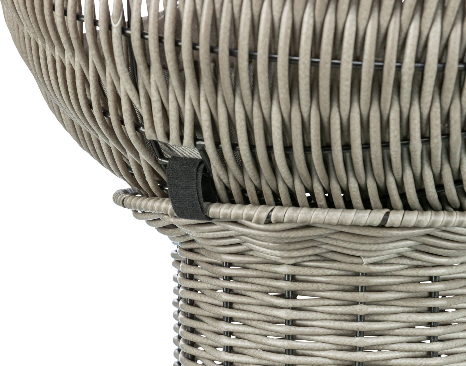 Trixie Kuschelhöhle Amalia | Hochsitz für Katzen aus Polyrattan für Außen und Innen | Maße: Ø 42 cm x 70 cm | Farbe Grau
