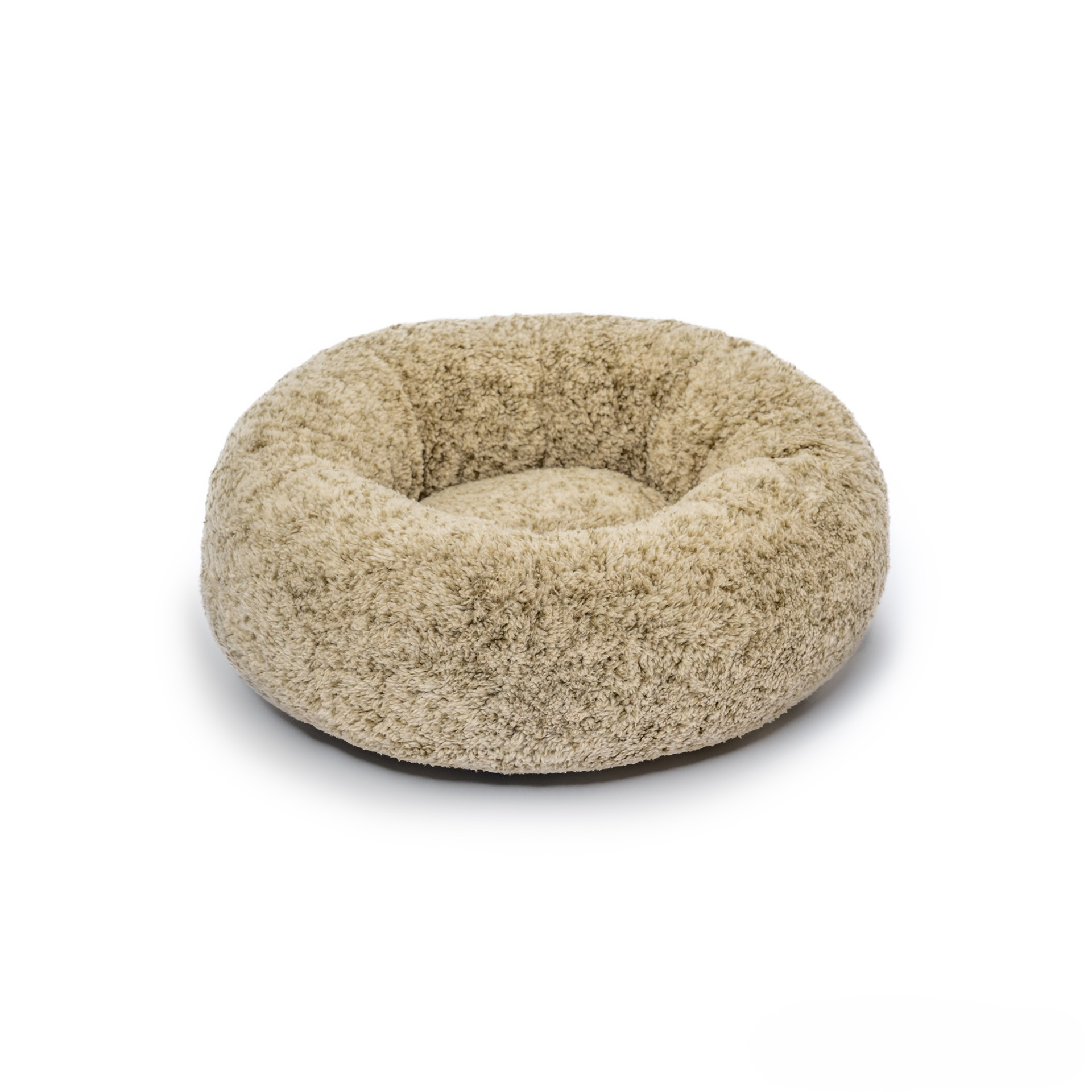 WOLTERS Hundekörbchen Sweet Dreams | Hundebett aus besonders kuscheligem OEKO-TEX® Plüsch | Pistachio - Gr. S (Ø 50 cm x 16 cm)