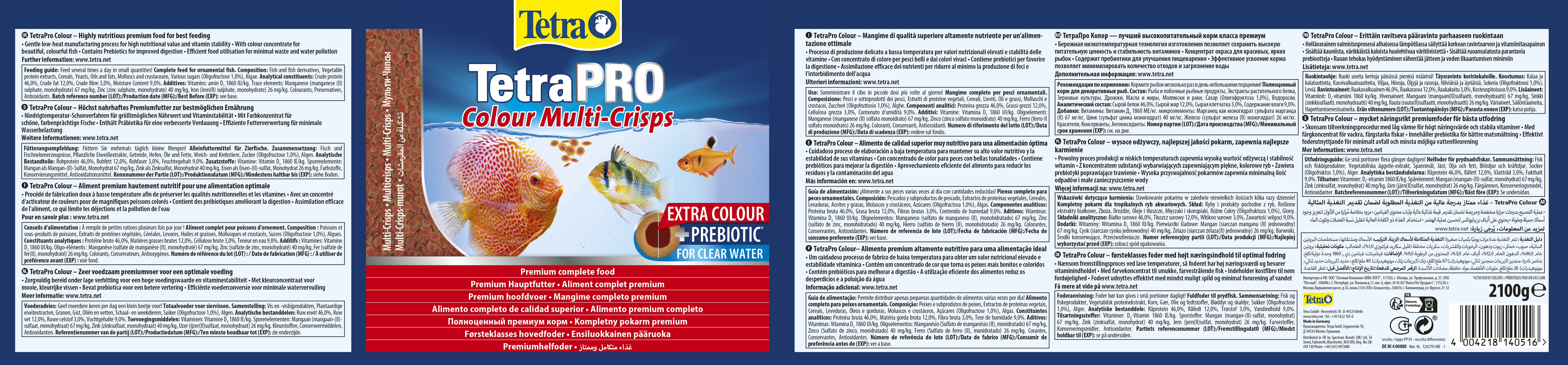Tetra PRO Colour Multi-Crisps | Alleinfuttermittel für Zierfische |