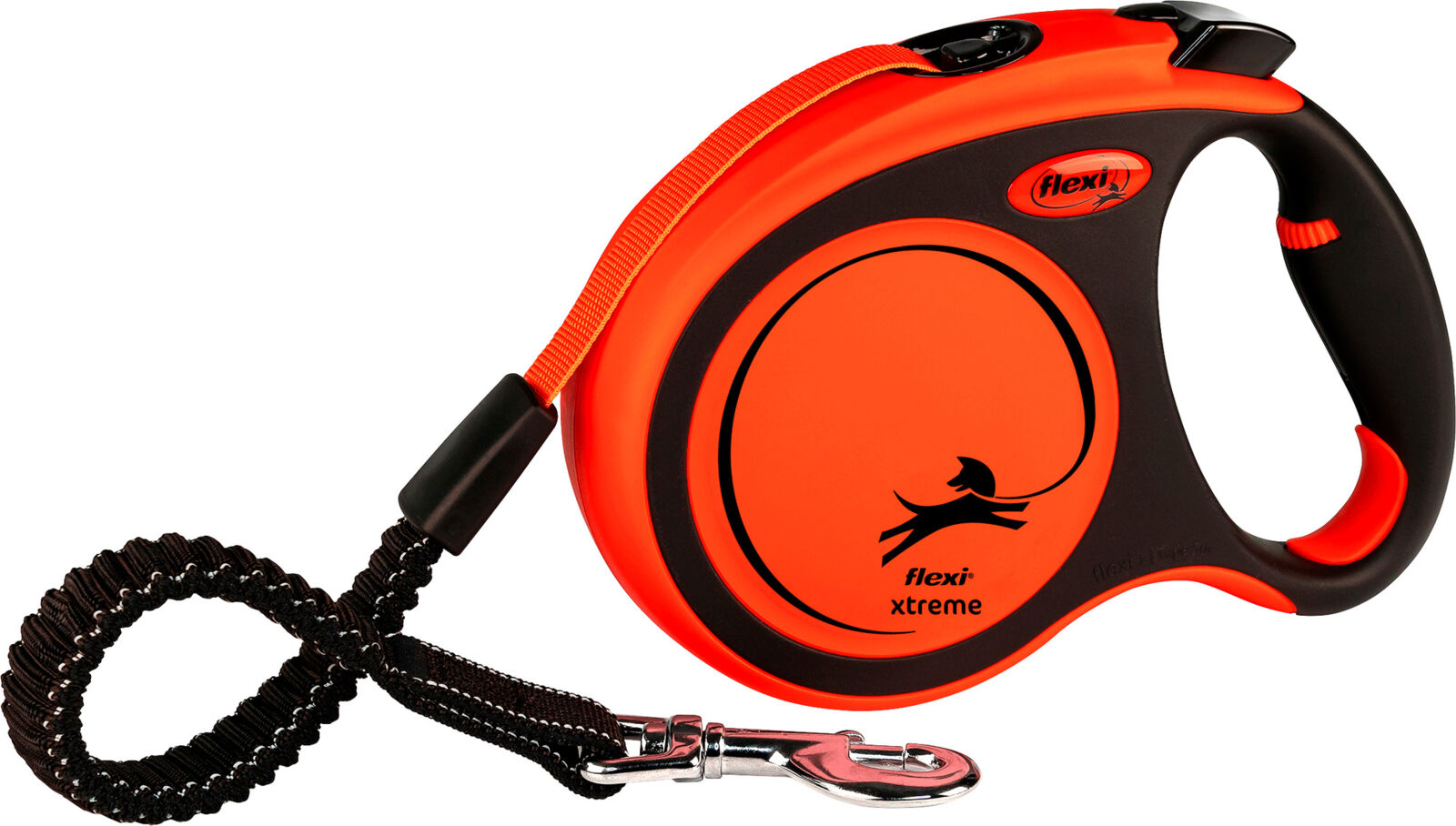 Flexi® XTREME Gurt | Robuste Hundeleine mit Ruckdämpfer, Softgriff & Zubehör-Option | Größe L - Länge 5 m | für Hunde bis 65 kg