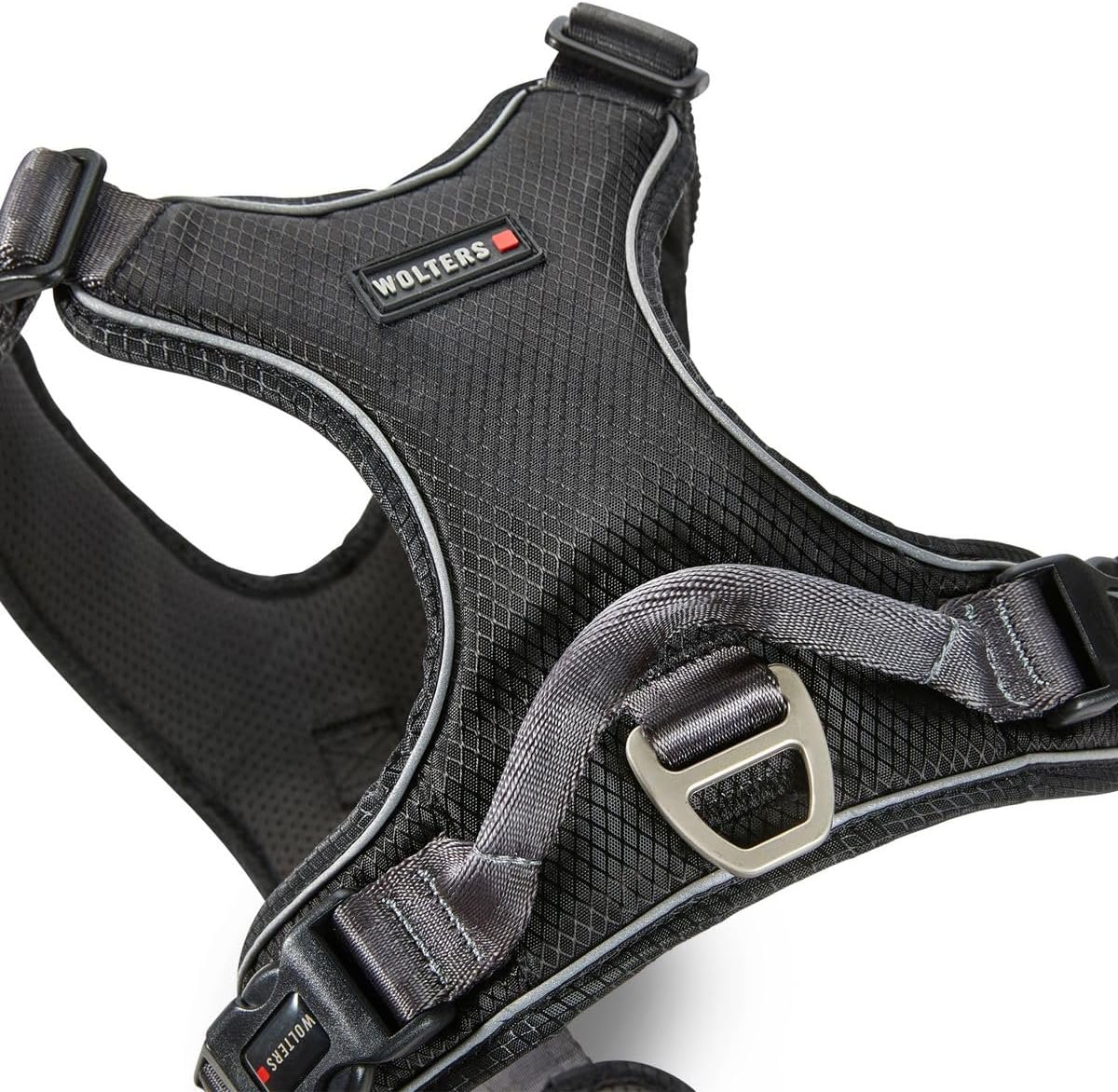 Wolters Active Pro Comfort Hundegeschirr | Brustgeschirr Schwarz-Anthrazit | Gr. 1 (Brustumfang 40 - 47 cm)