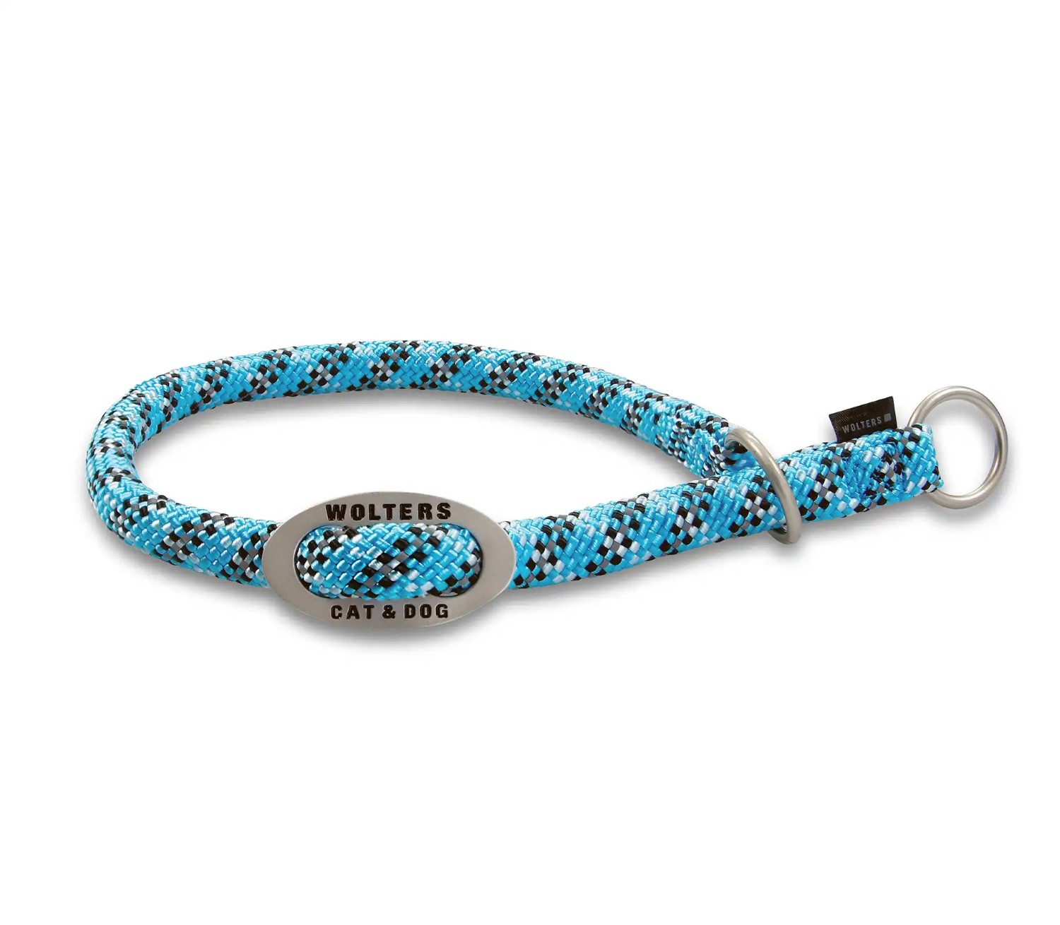 Wolters Everest-Tauprogramm Schlupfhalsband Aqua-Schwarz | Hundehalsband mit Reflektor Streifen | Gr. 30
