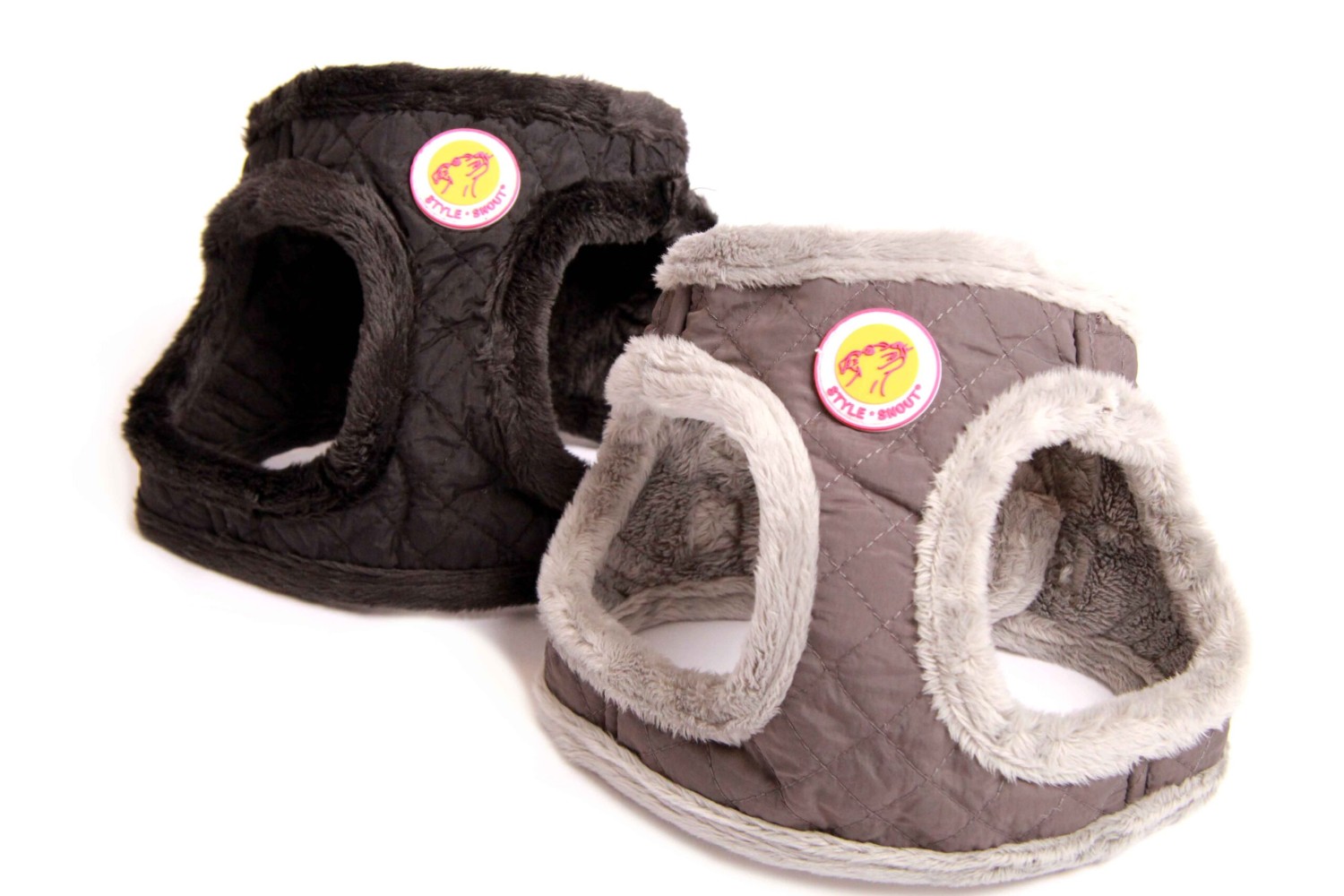 StyleSnout® Soft&Style Brustgeschirr | kuscheliges Brustgeschirr mit Webpelz-Innenfutter & seitliche reflektierende Sicherheitsstreifen
