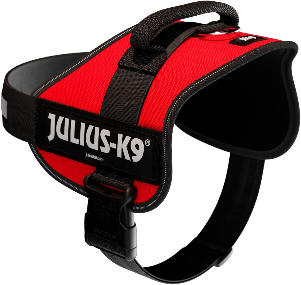 Julius-K9® Powergeschirr® | Hundegeschirr | Rot Gr. 1 / L (Brustumfang 66-85 cm)