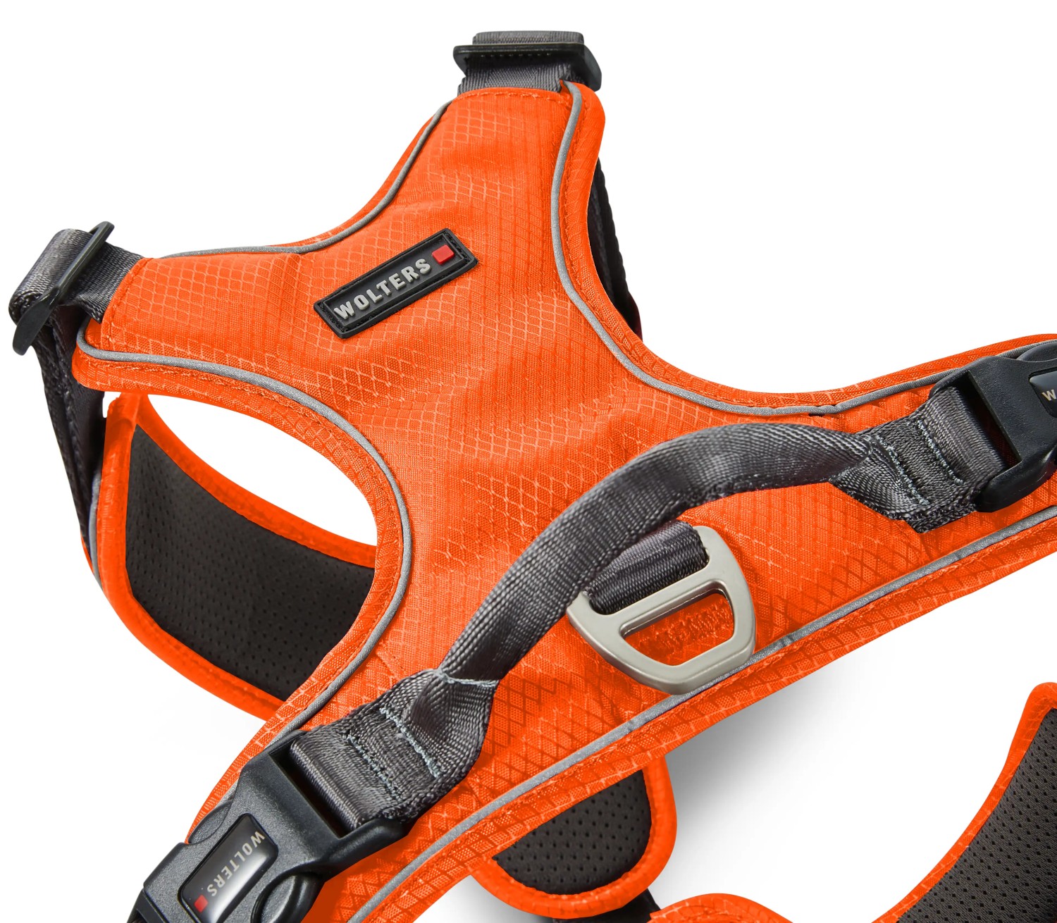 Wolters Active Pro Comfort Hundegeschirr | Brustgeschirr Rotorange-Anthrazit | Gr. 1 (Brustumfang 40 - 47 cm)