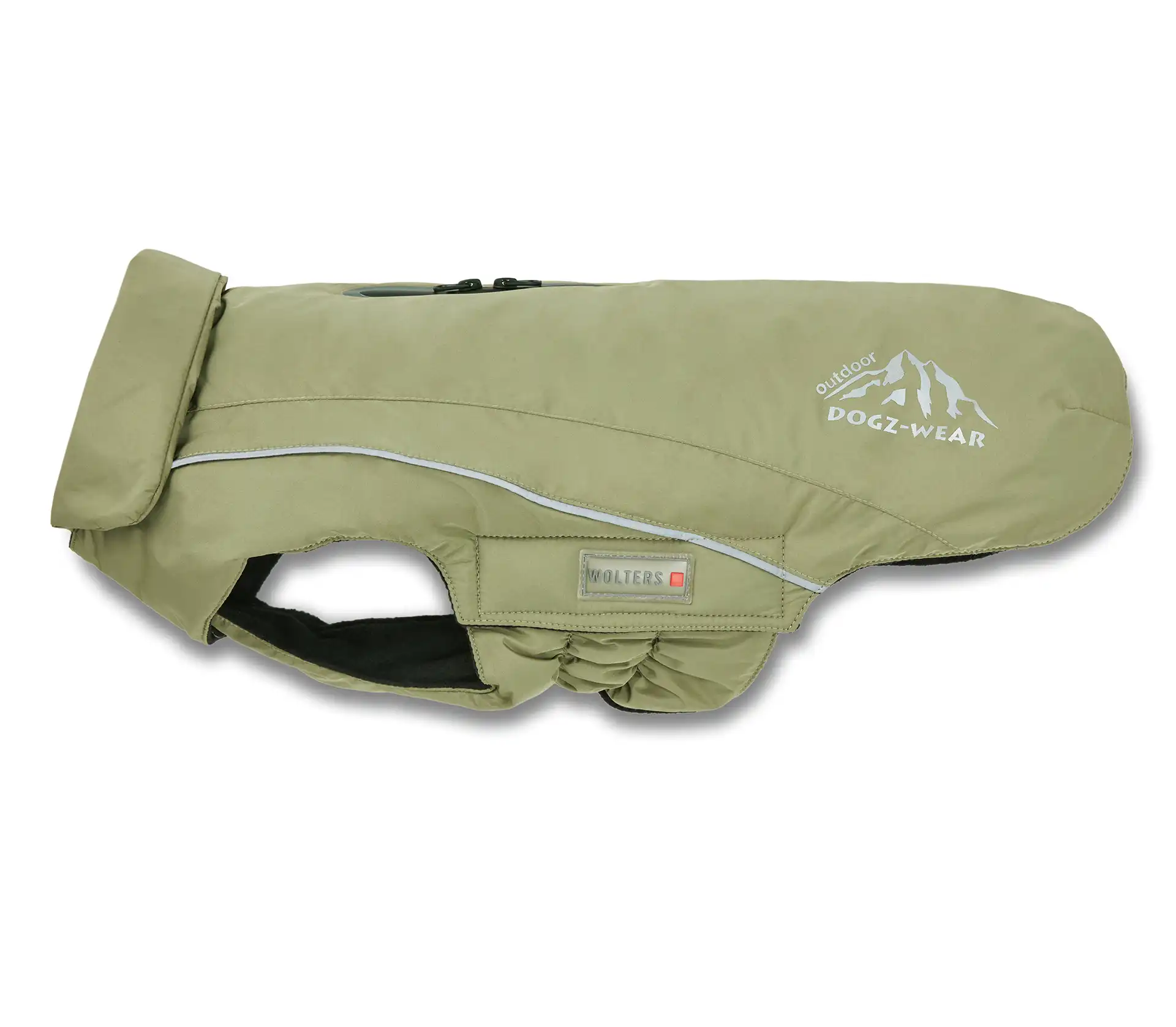 Wolters Wolters Skijacke Dogz-Wear | Wintermantel für Hunde | Farbe Khakigrün | Größe 28 (Rückenlänge 27 - 29 cm)