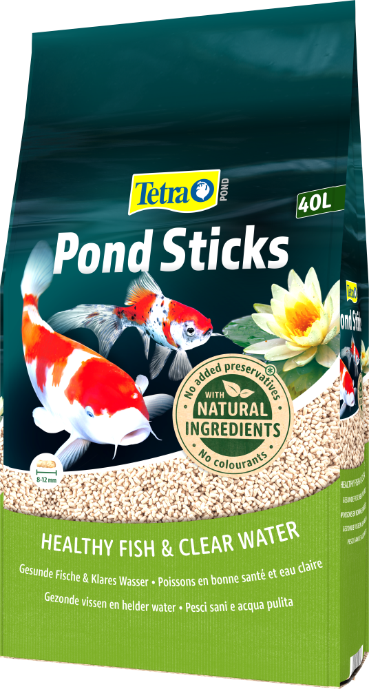 Tetra Pond Sticks | Alleinfuttermittel für Zierfische | Menge 40 l = 4,2 kg