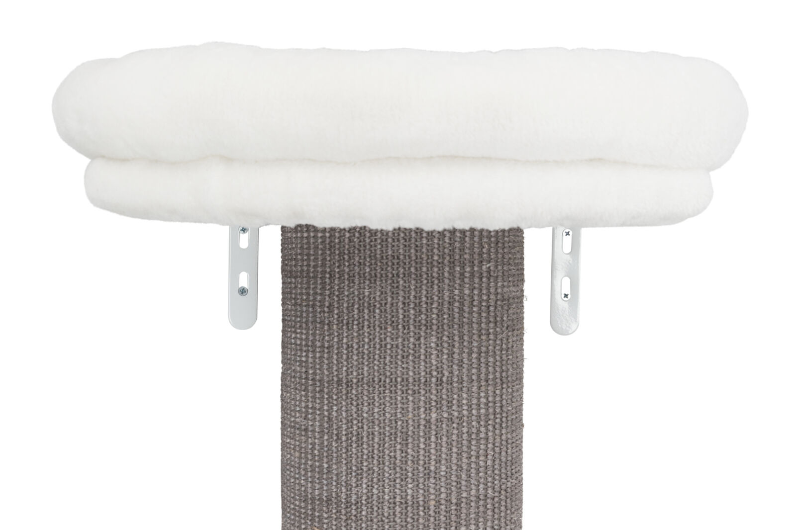 Trixie Kratzbaum Acadia mit Wandbefestigung | Kratzbaum zur Wandmontage | Farbe Grau | Maße 46x37x160 cm