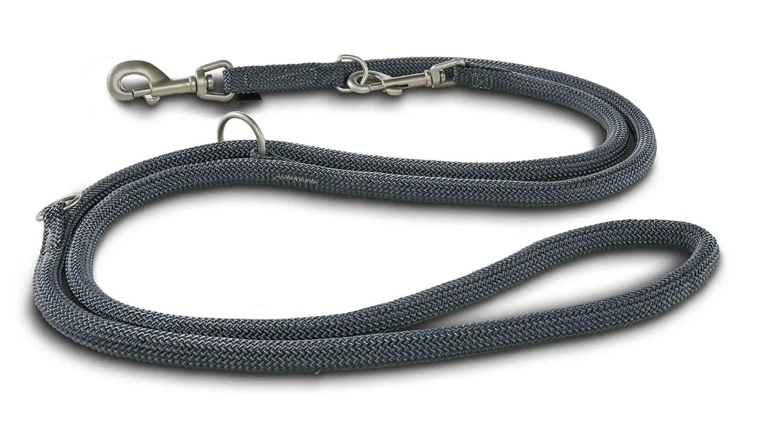 Wolters K2-Tauprogramm Führleine Graphit | Hundeleine flexibel, robust & komfortabel | Länge 200 cm x 0,9 cm