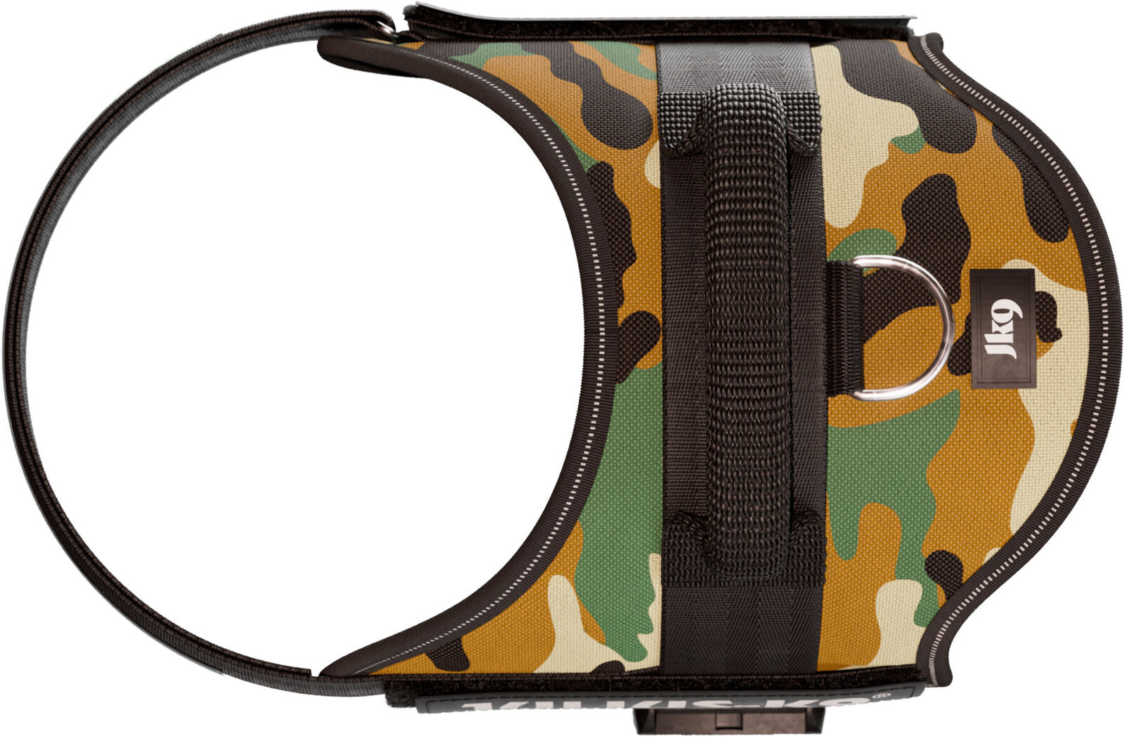 Julius-K9® Powergeschirr® | Hundegeschirr | Camouflage Gr. 1 / L (Brustumfang 66-85 cm)