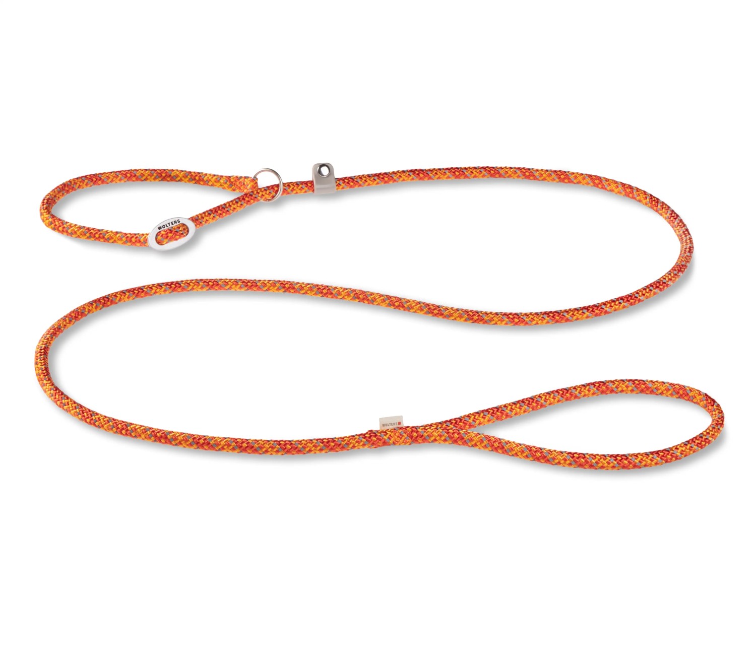 Wolters Everest-Tauprogramm Moxonleine | Führleine & Schlupfhalsband Kombination | Rot-Orange Breite 9 mm
