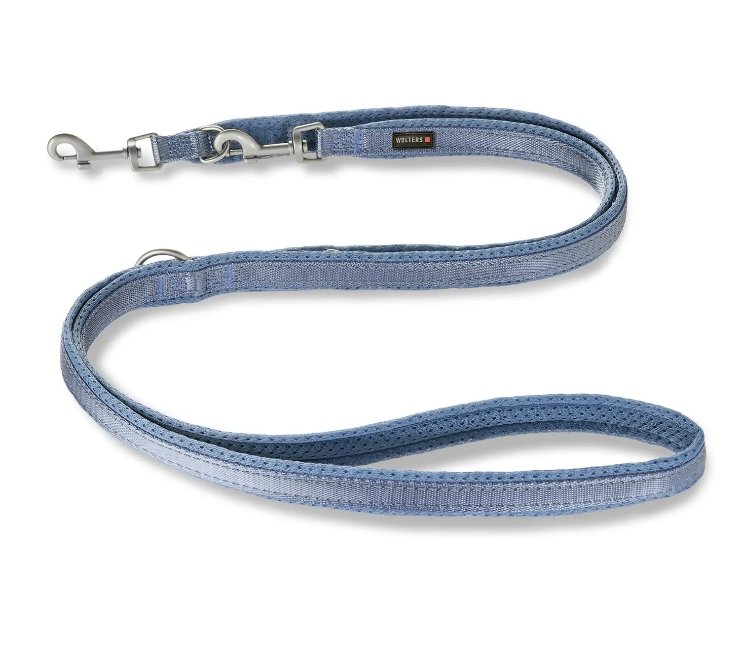 Wolters Light Mesh Führleine | Hundeleine leicht, weich & flexibel | Farbe Jeans - Größe 200 cm x 15 mm