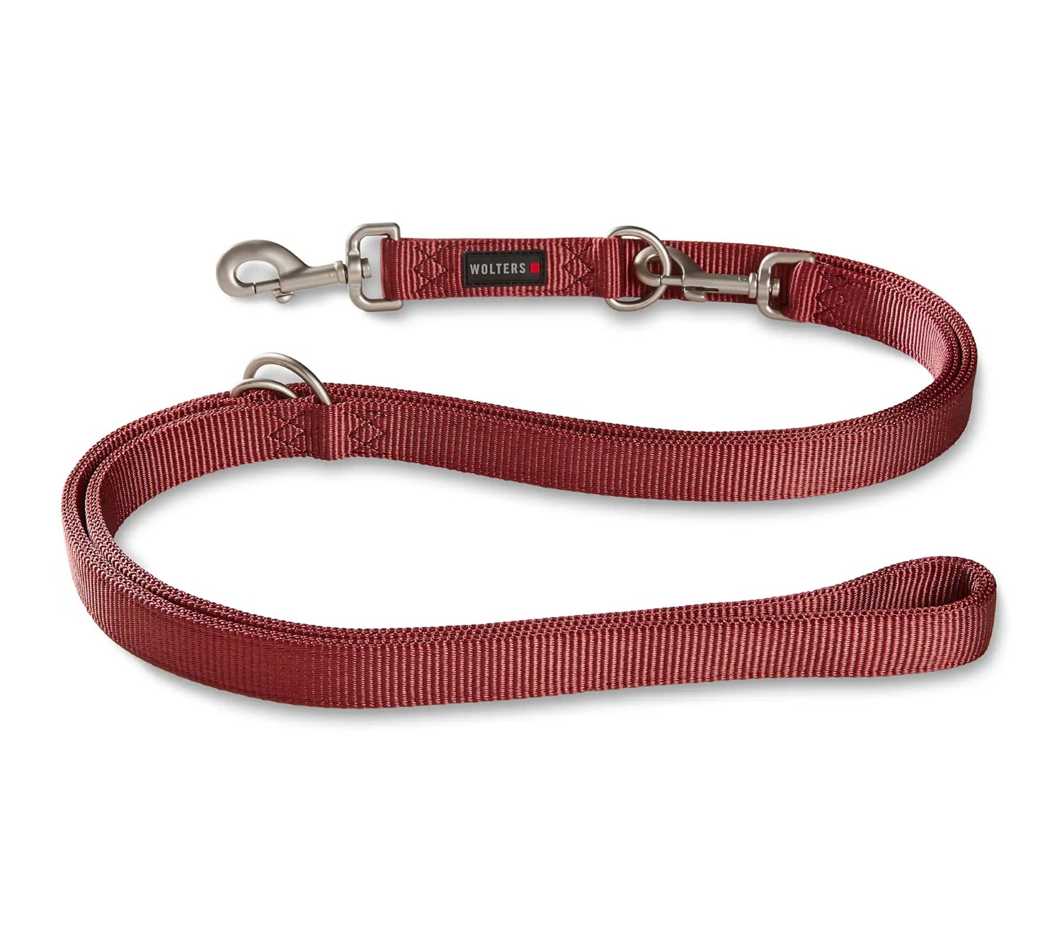 WOLTERS Professional Führleine Rostrot | Dreifach verstellbare Hundeleine aus robustem Nylon | Größe XL (200 cm x 25 mm)