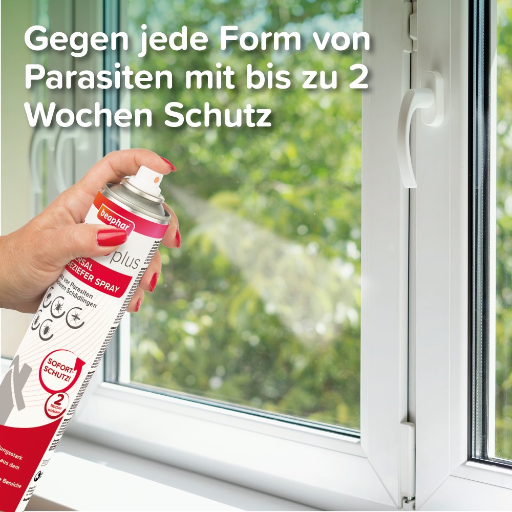 Beaphar VETOplus Universal Ungeziefer Spray | zur Behandlung von Schlafplätzen, Teppichen, Laufwegen, Möbeln | Dose 750 ml