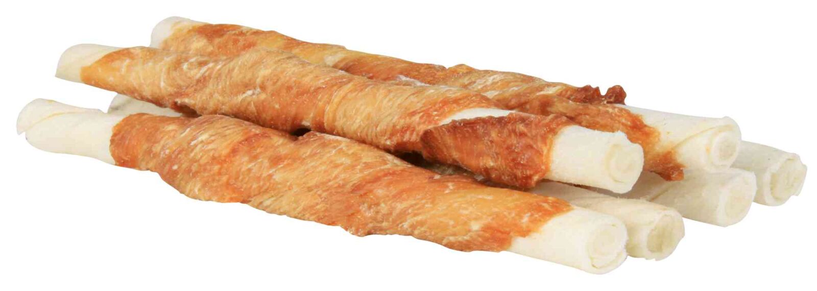 Trixie Hundesnack Denta Fun Roll mit Huhn | Kauartikel Rinderhaut mit Hühnerfleisch ummantelt | verschiedene Größen