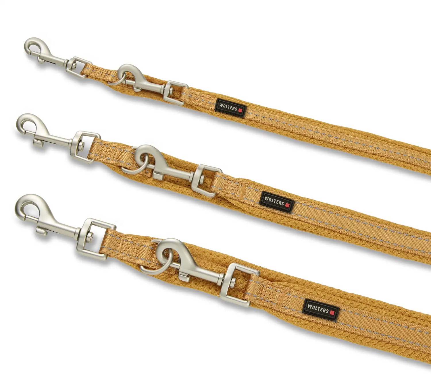 Wolters Light Mesh Führleine | Hundeleine leicht, weich & flexibel | Farbe Camel - Größe 200 cm x 15 mm