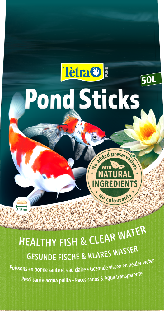 Tetra Pond Sticks | Alleinfuttermittel für Zierfische | Menge 50 l = 5,25 kg