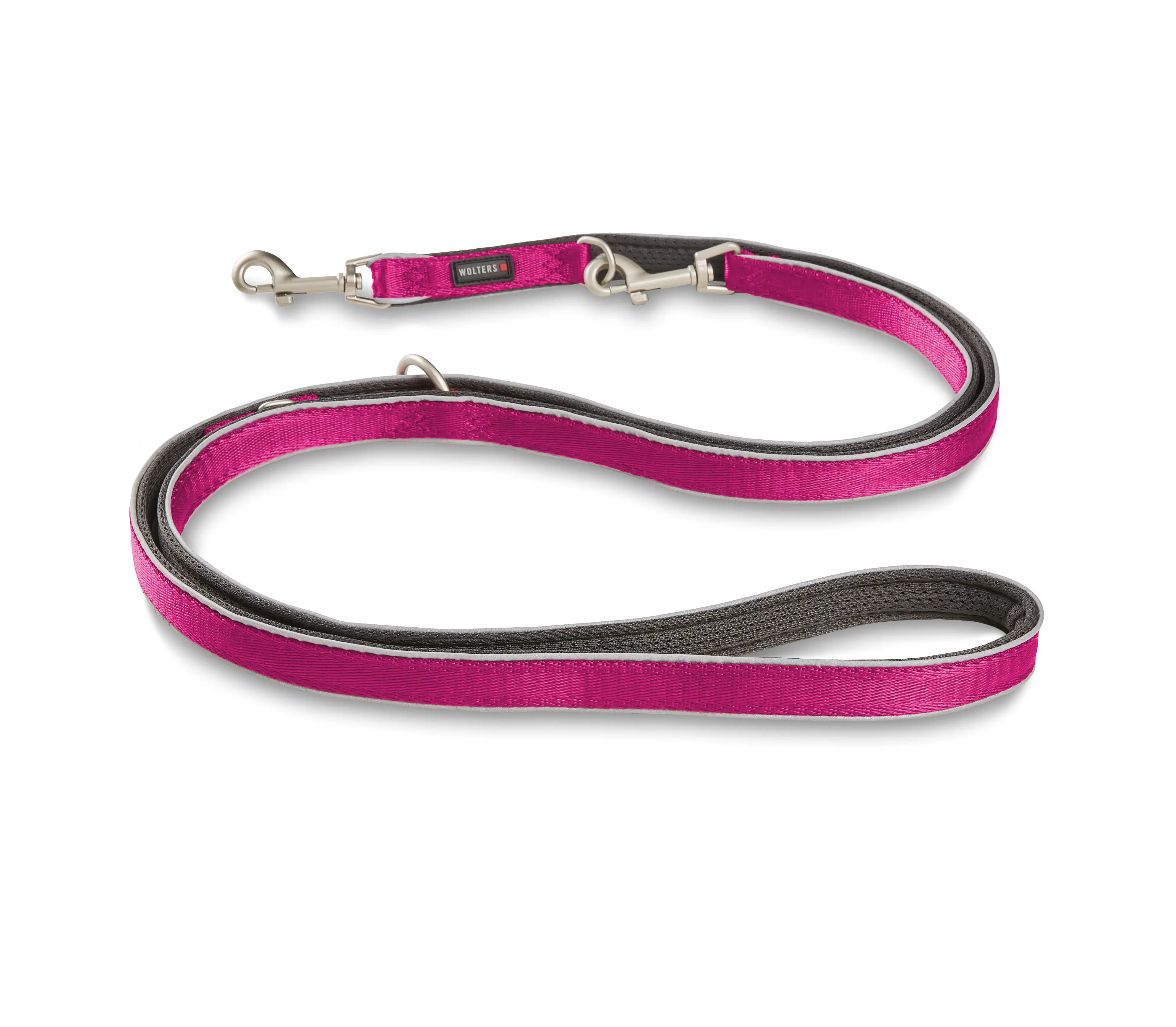 Wolters Active Pro Comfort Führleine | Farbe Magenta-Anthrazit | Größe XL - 200 cm x 30 mm