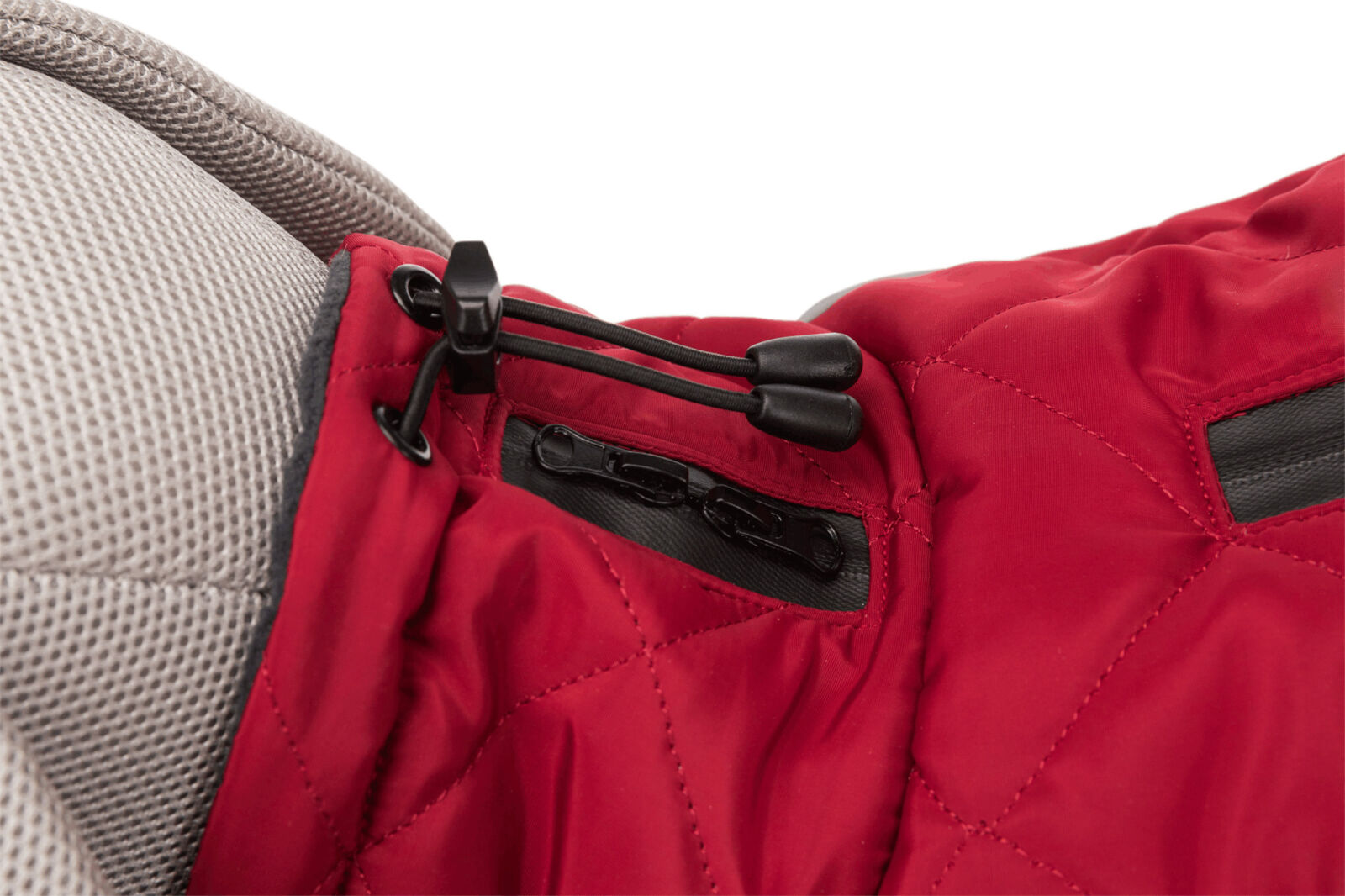 TRIXIE Hundemantel Minot | Wintermantel für Hunde – warm, wasserdicht | Farbe Rot - XS 30 cm Rückenlänge