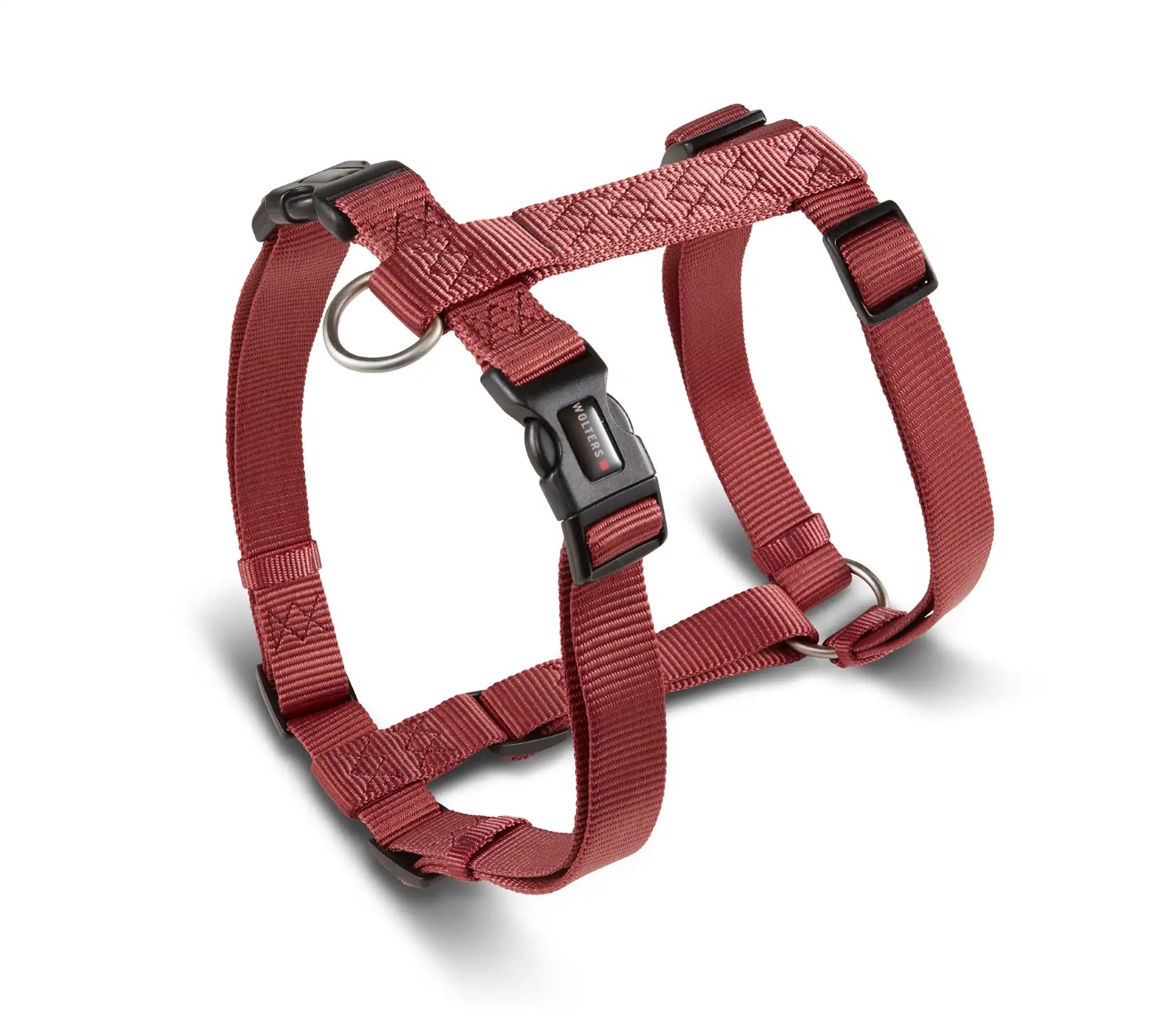 WOLTERS Professional Hundegeschirr | verstellbares Nylon-Geschirr für Hunde | Rostrot - Gr. XS  (Brustumfang 25-35 cm, Breite 10 mm)