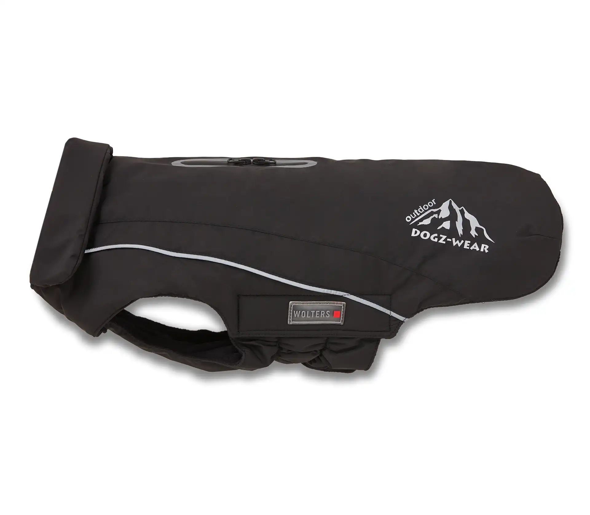 Wolters Wolters Skijacke Dogz-Wear | Wintermantel für Hunde | Farbe Schwarz | Größe 28 (Rückenlänge 27 - 29 cm)