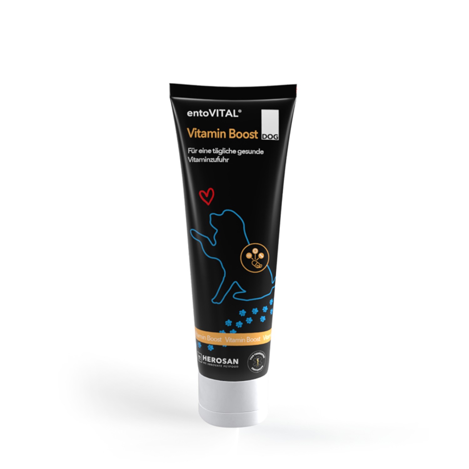 entoVITAL® DOG vitamin boost | Nahrungsergänzung mit Vitaminpower für ausgewachsene Hunde | 100 g Tube