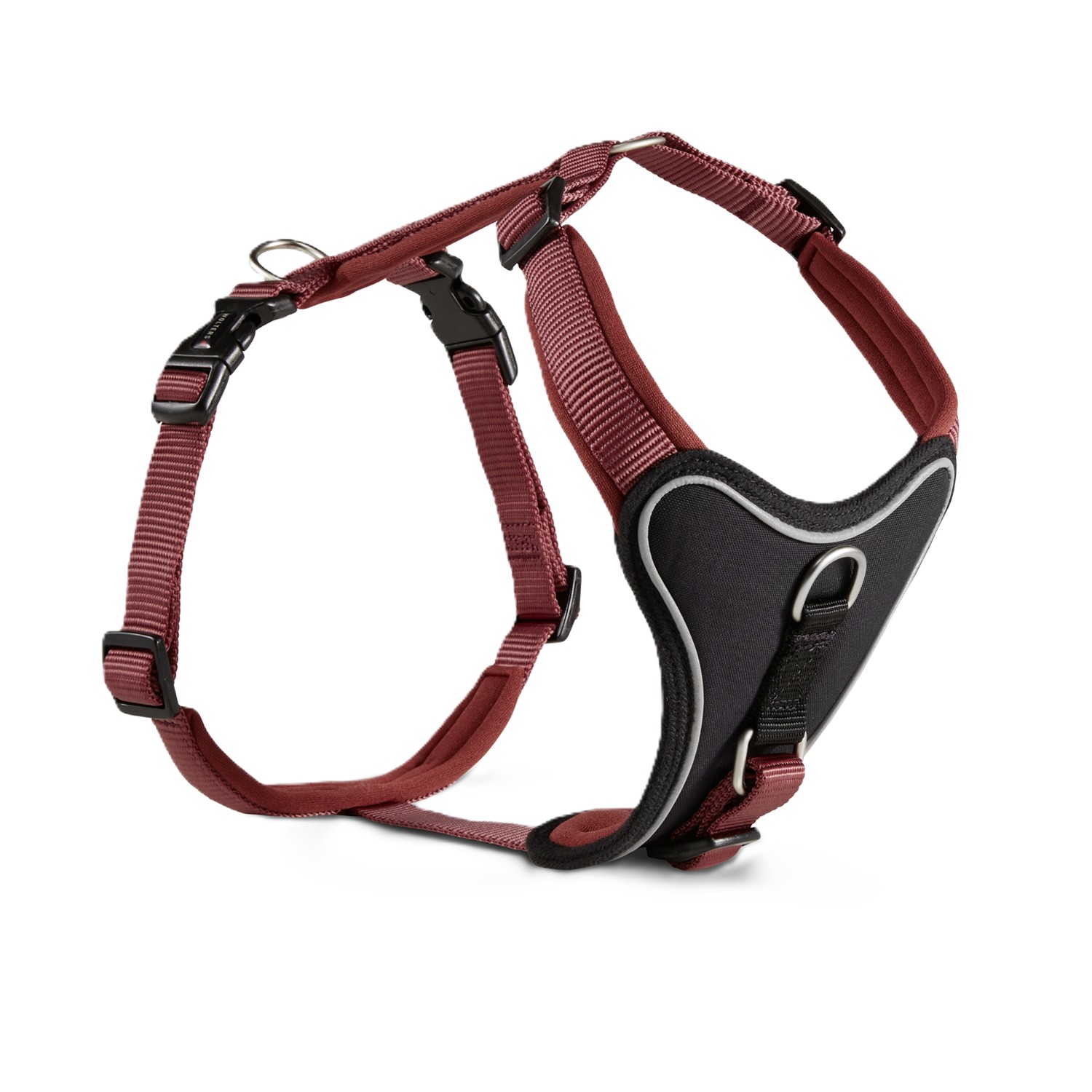 WOLTERS Professional Comfort Hundegeschirr | Brustgeschirr mit Neopren-Polsterung | Rostrot - Gr.-1 (27-32 cm) - Breite 15 mm
